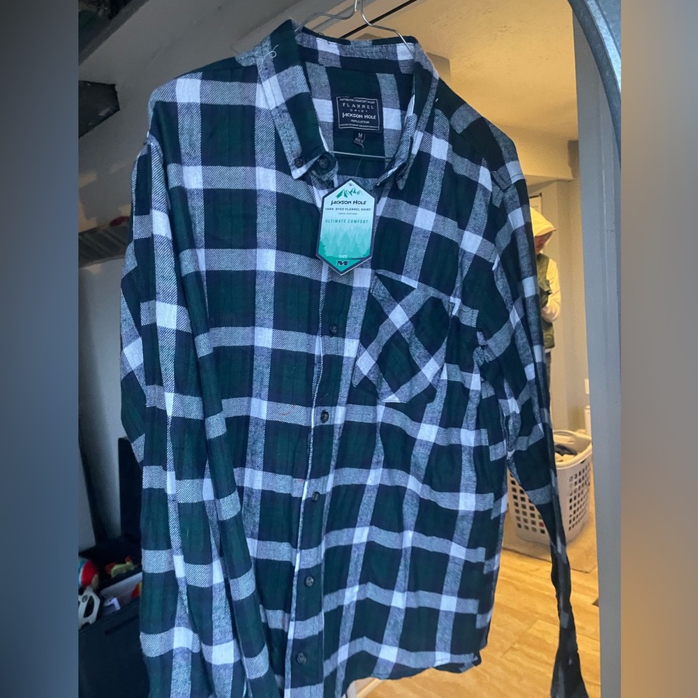 Men's Green Plaid Shirt